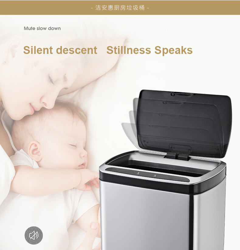 Thùng rác thông minh tự động 50 lít