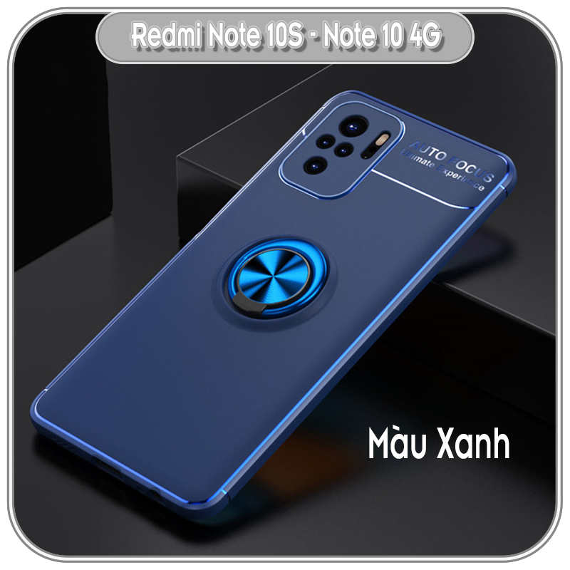 Ốp lưng cho Xiaomi Redmi Note 10 - Note 10S chống sốc iRing auto