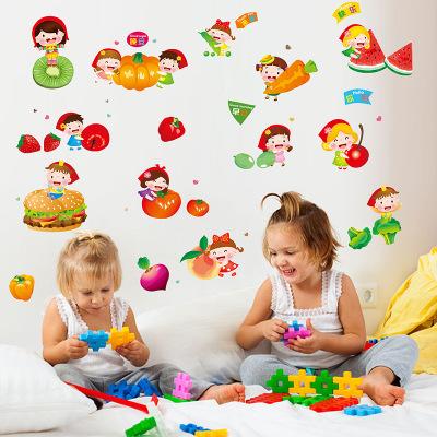 Decal trang trí dán tường hình trái cây cho bé 3752