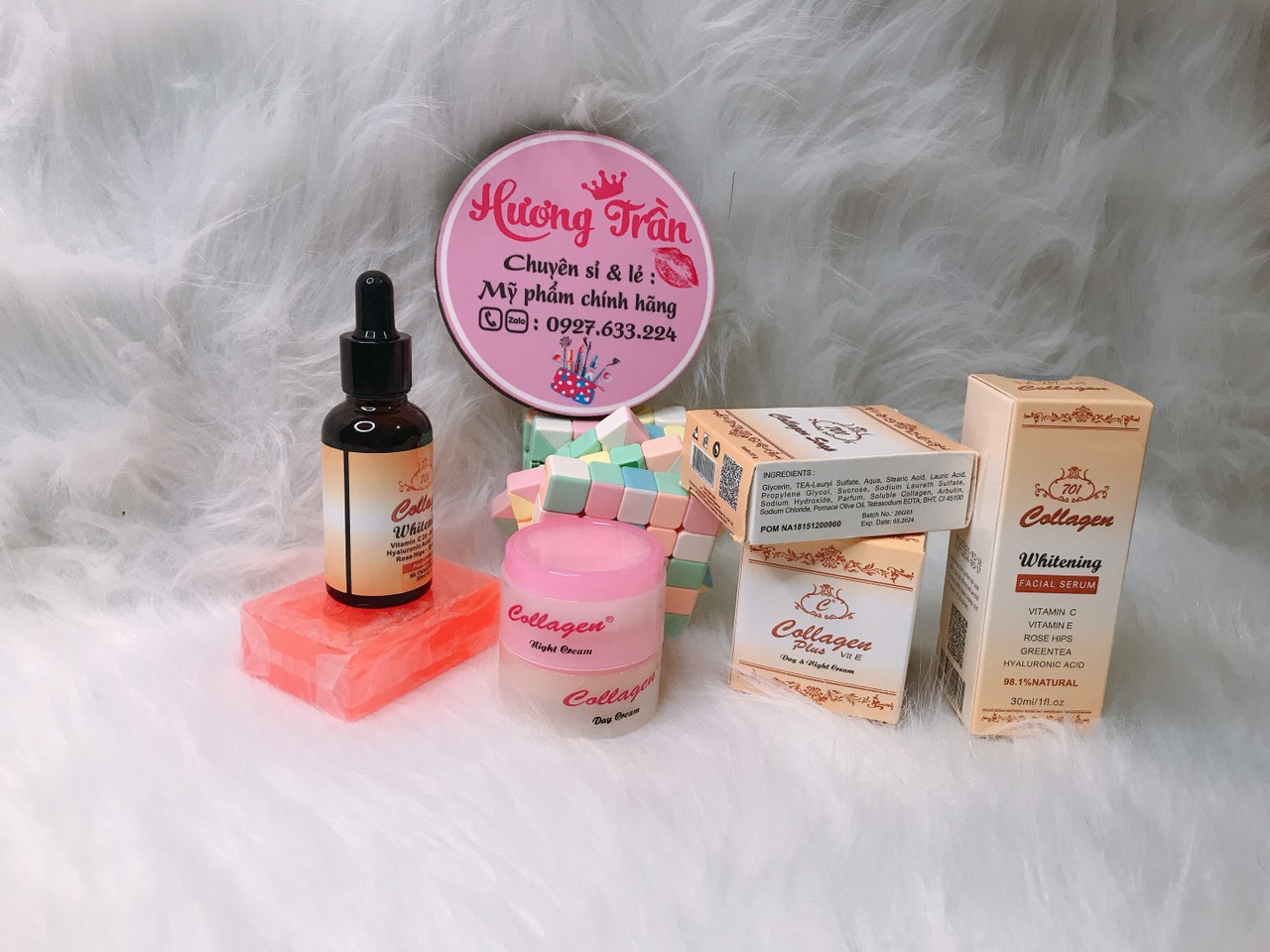 Combo kem Collagen Plus Vite tặng serum chuẩn