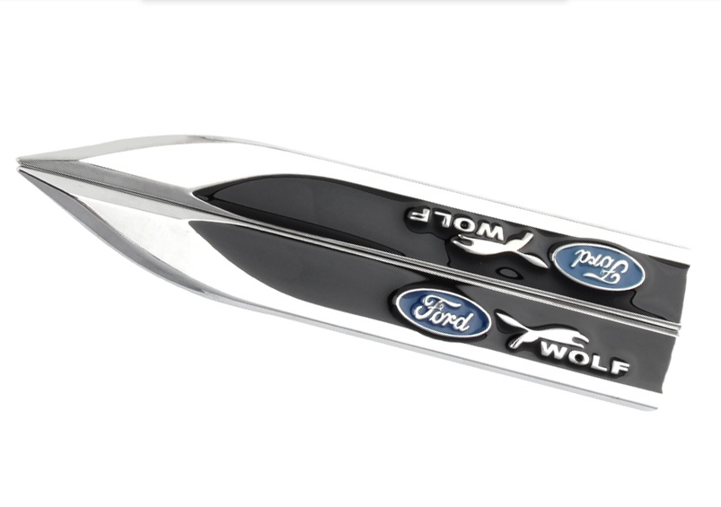 Bộ 2 mang cá kim loại dán xe ô tô Ford