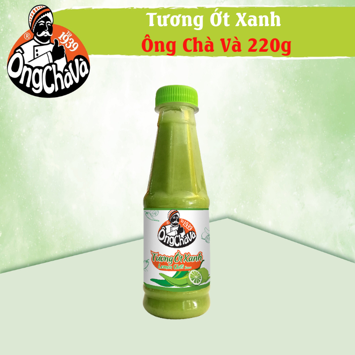 Sốt Muối Tương Ớt Xanh thương hiệu Ông Chà Và 235gr - Hàng Chính Hãng