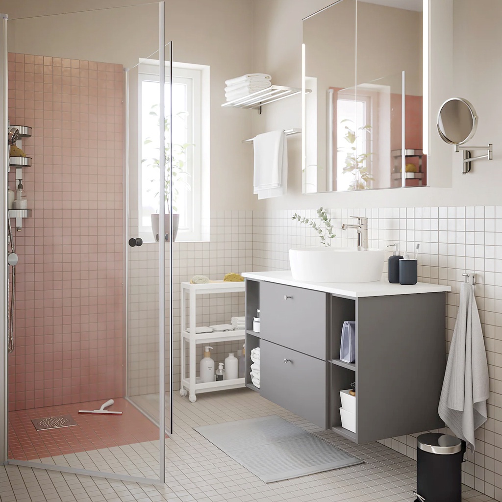 [HCM] KỆ IKEA CHÍNH HÃNG – VESKEN (3 TẦNG CÓ BÁNH XE)