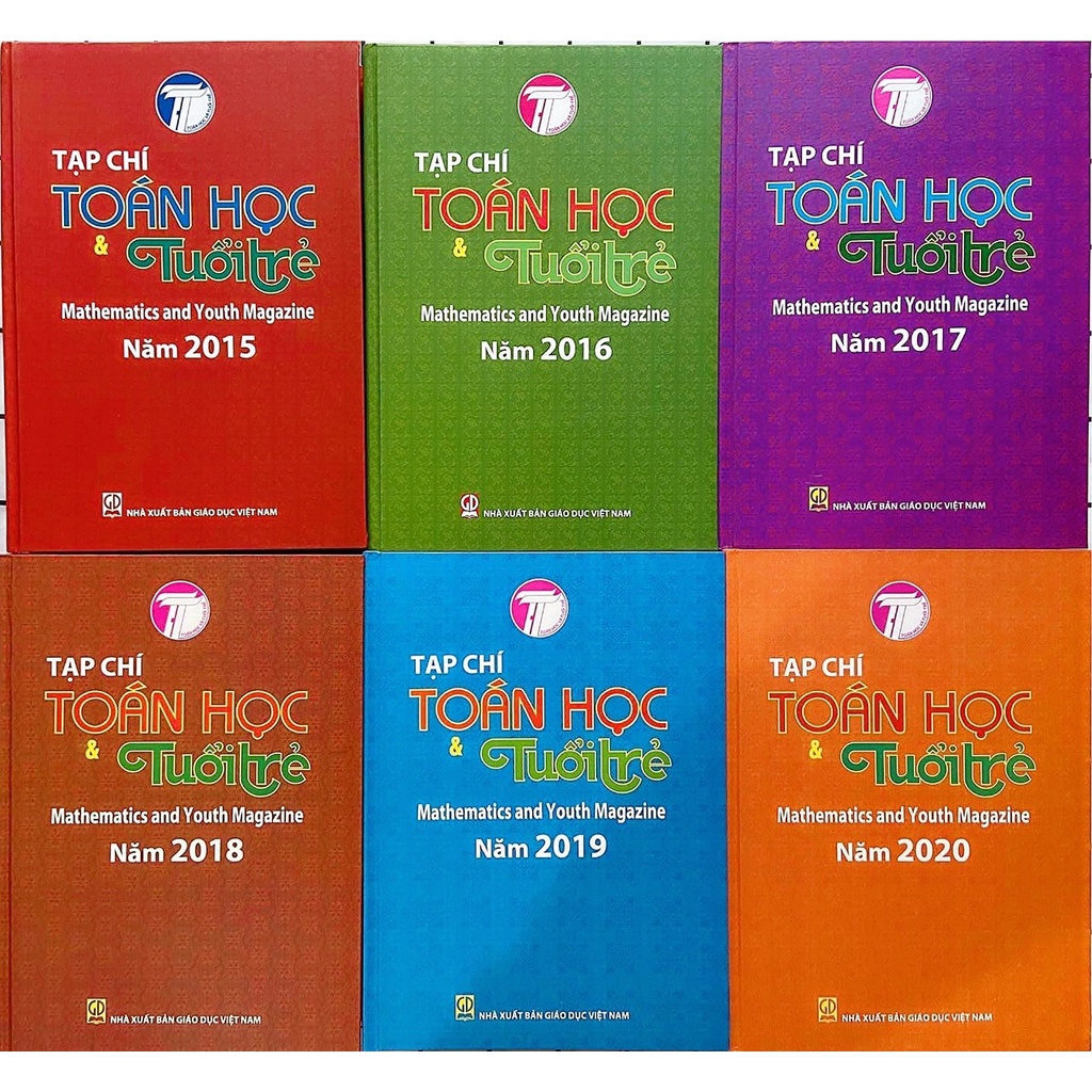 Sách - combo tạp chí toán học và tuổi trẻ năm 2015 - 2021