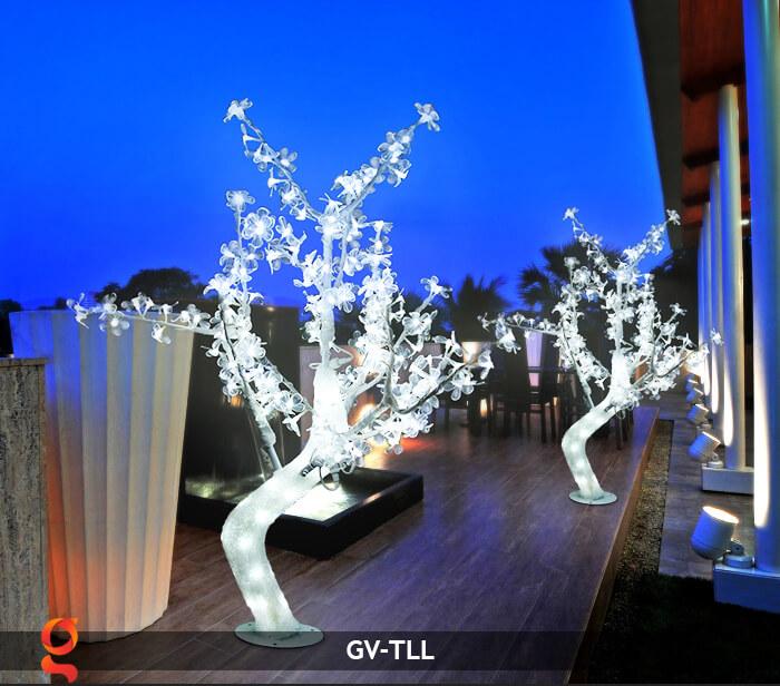 Đèn cây hoa trang trí noel, tết GV-TLL