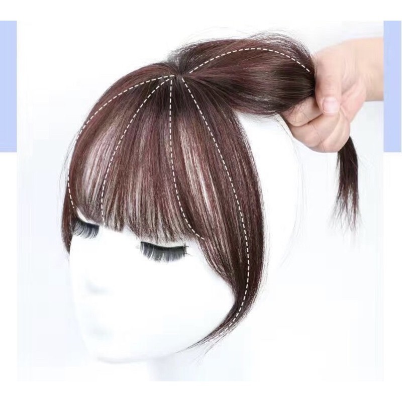 TÓC GIẢ MÁI 3D 😍FREESHIP😍LOẠI 2 kẹp dày đẹp- tóc sợi tơ nhập khẩu