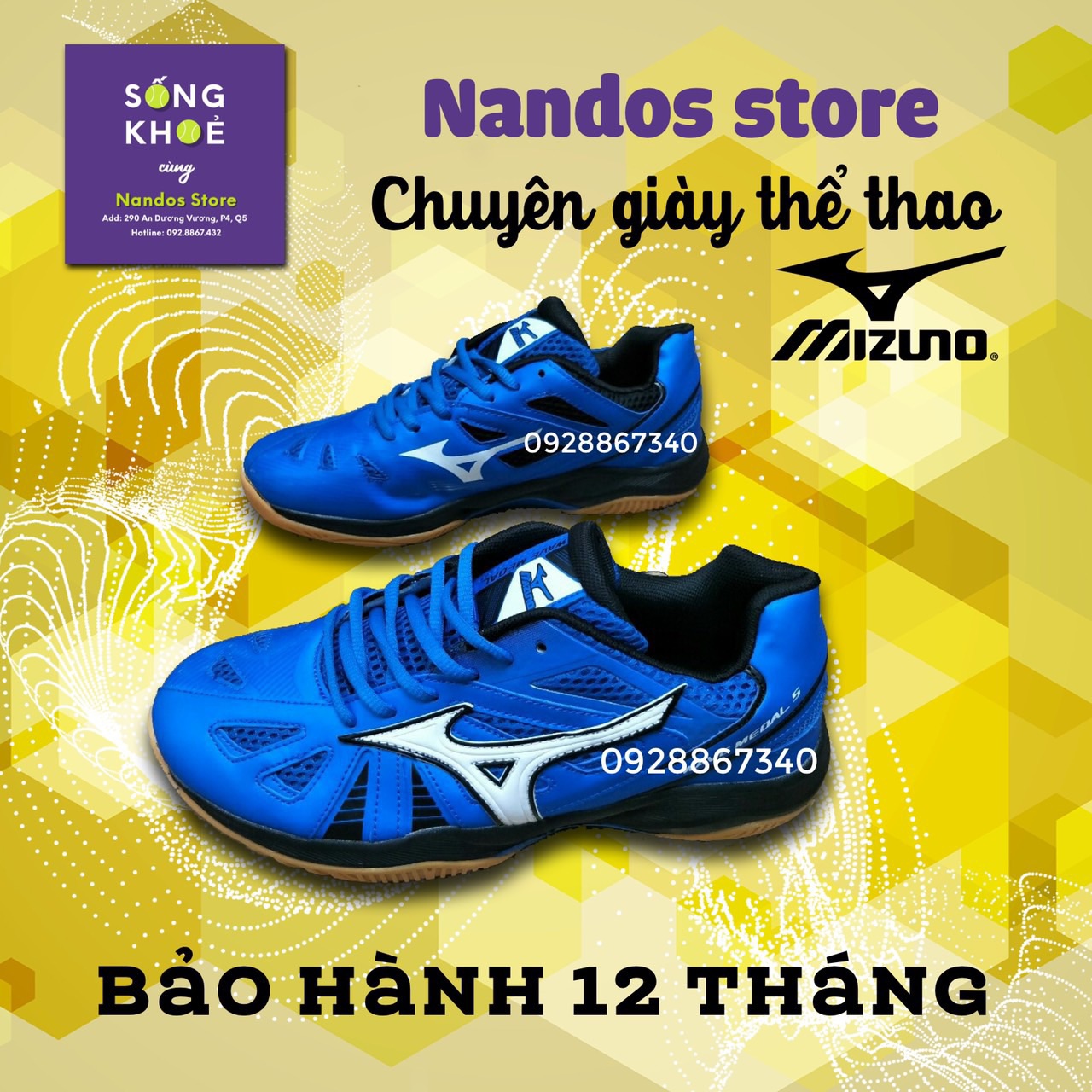 [HCM][GIẢM GIÁ 34%] GIÀY TENNIS THƯƠNG HIỆU DJOKOVICMIZUNO