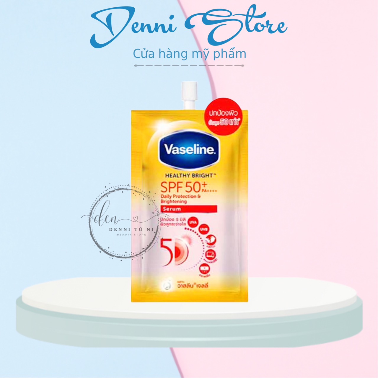 Hộp 4 gói sữa dưỡng thể vaseline đỏ 30ml gluta-hya 70x pro-age restore thái