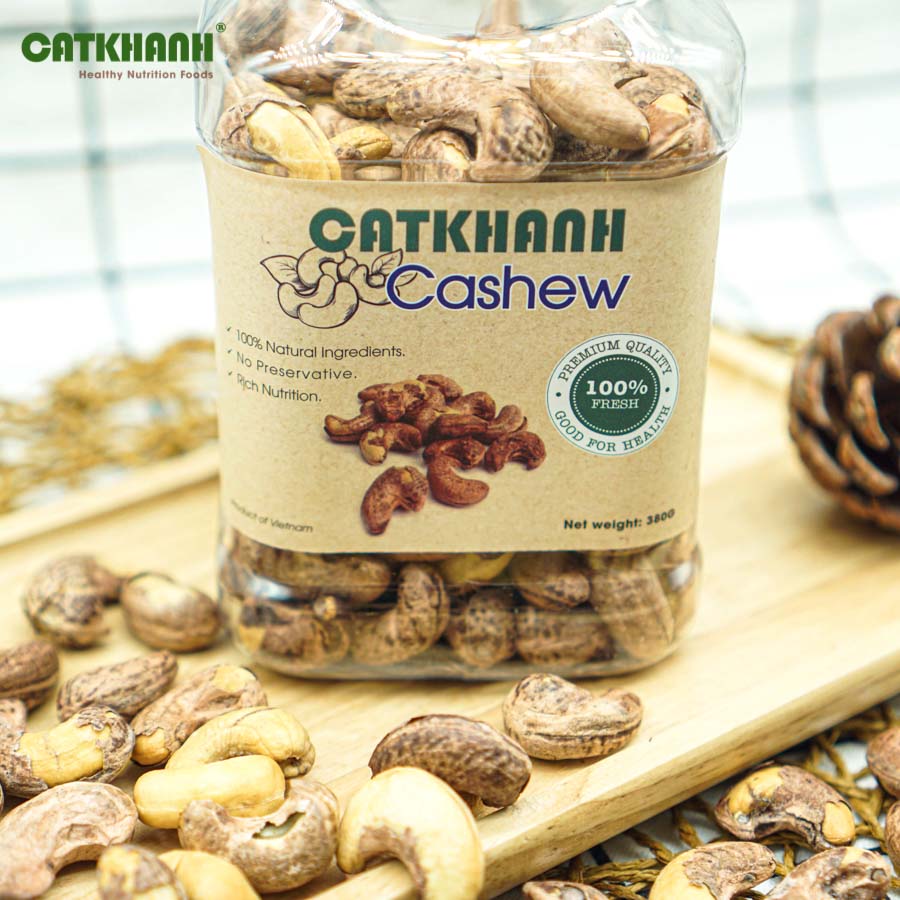 Hạt Điều Cao Cấp CATKHANH Rang Muối Vỏ Lụa Thơm Ngon Hữu Cơ