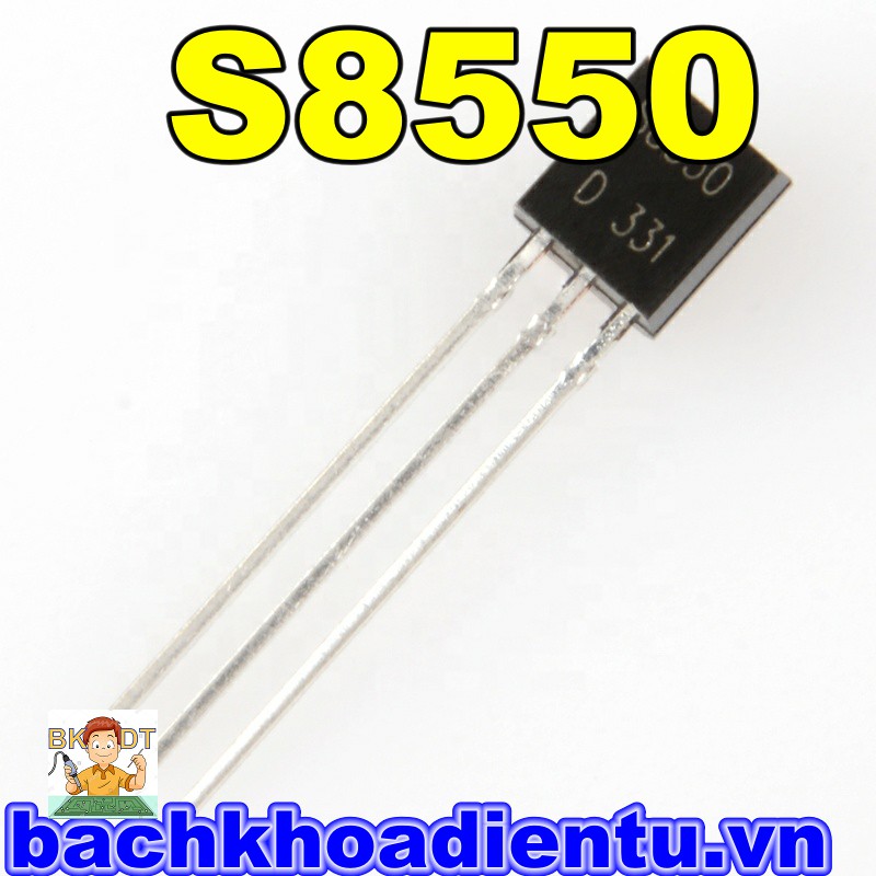 S8550 PNP Transistor 0.5A 25V TO-92 chất lượng tốt (Túi 10 con)