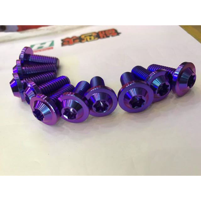 1 con Ốc Titanium GR5 8li20 dù dày thông dụng các loại xe nhiều bộ phận  pass bắt heo dầu