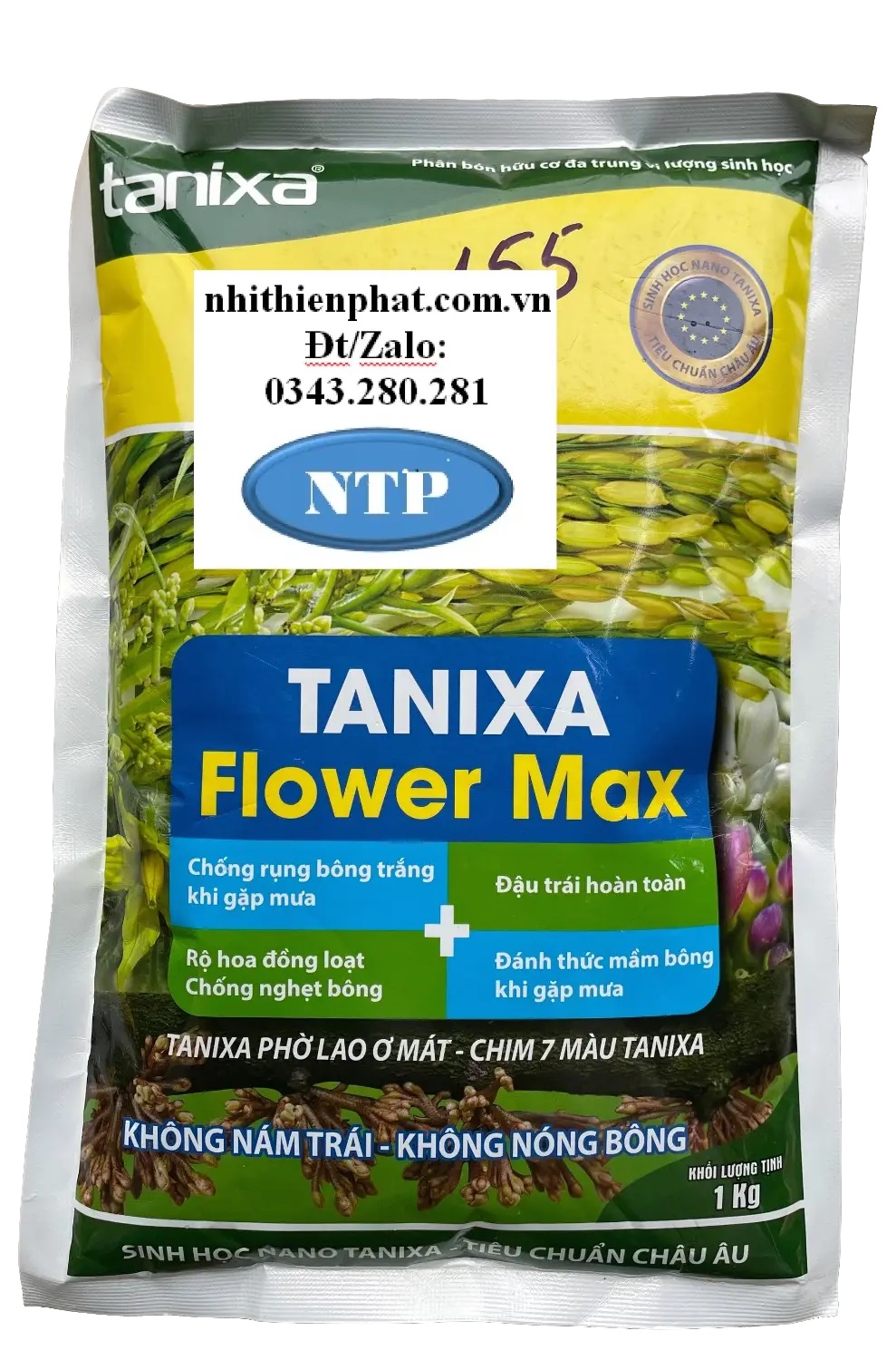 FLOWER Kích bông ra bông đồng loạt trên cây sầu riêng cam chanh quýt bưởi hoa đào hoa mai gói  500 gram (gói)