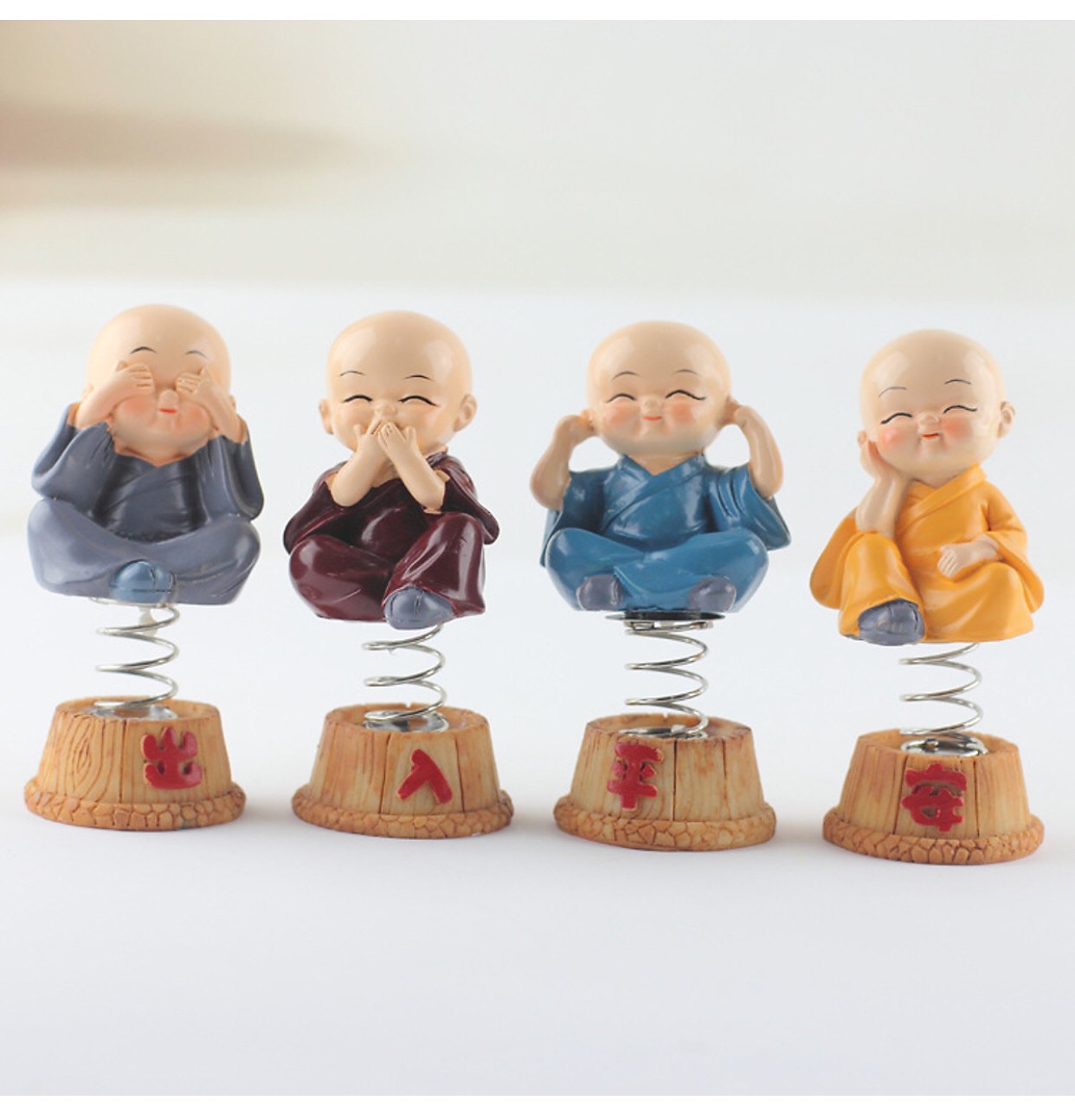 [HCM]Bộ 4 Tượng Tứ Không Lò Xo