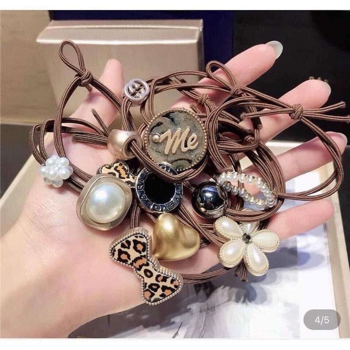 Set 50 Thun Cột Tóc Nhiều Mẫu