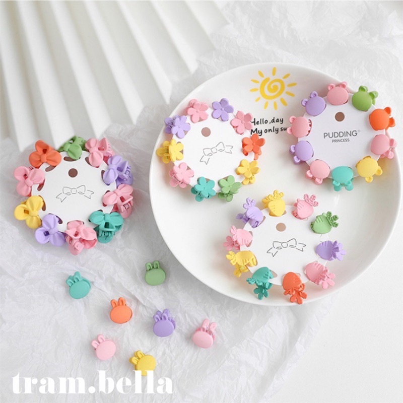 set 10 kẹp tóc mini phong cách hàn quốc