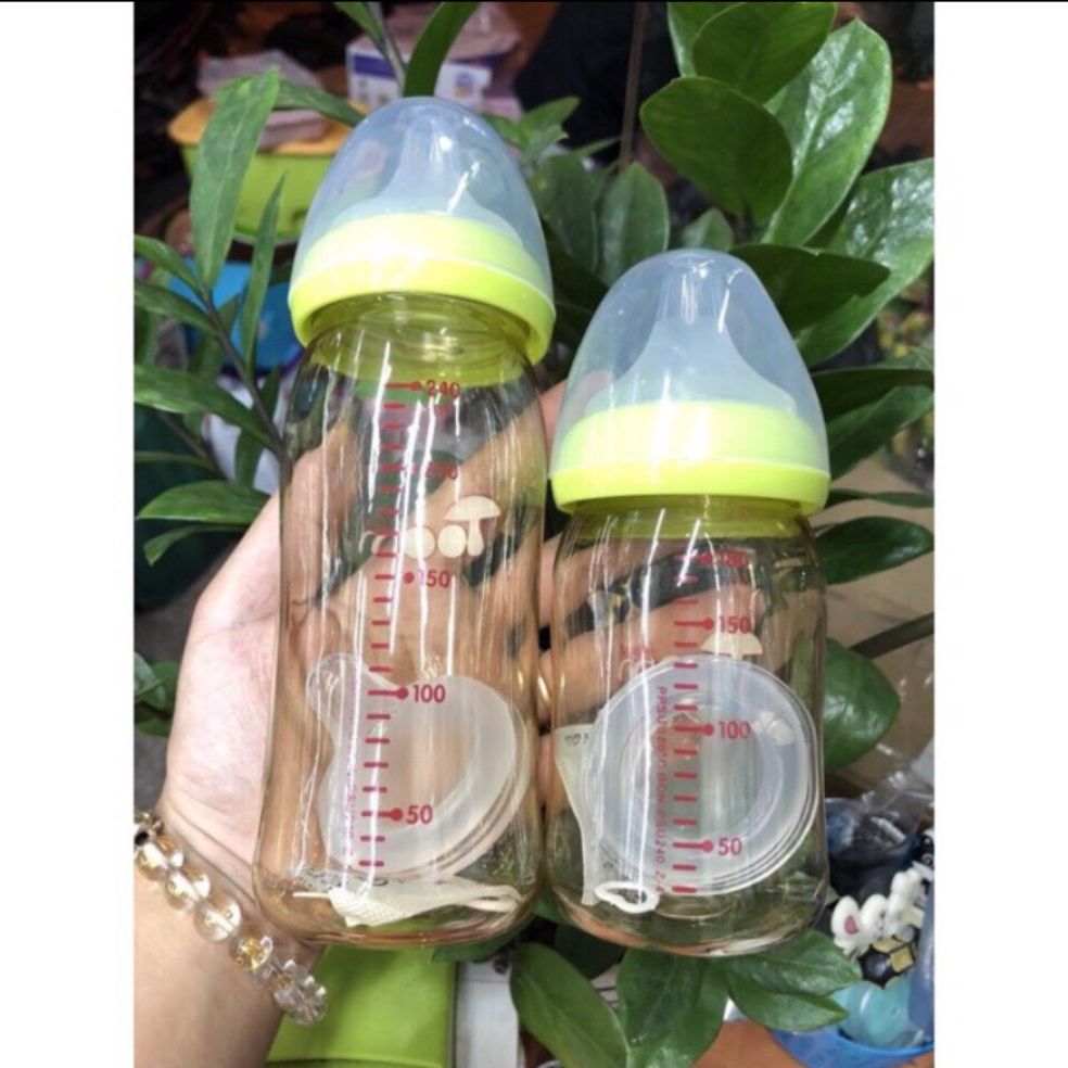 Bộ 2 bình sữa ppsu Toom 160ml và 240ml (có đủ 4 màu)