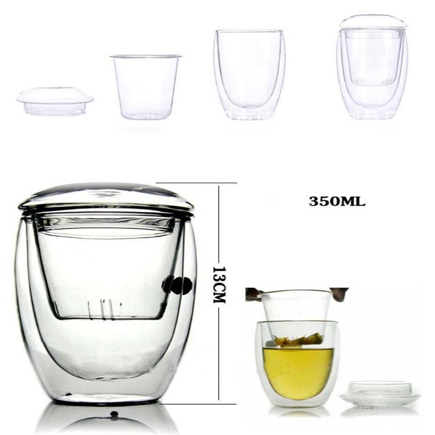 Ly Thuỷ Tinh 2 Lớp Lọc Trà Cao Cấp TI0326
