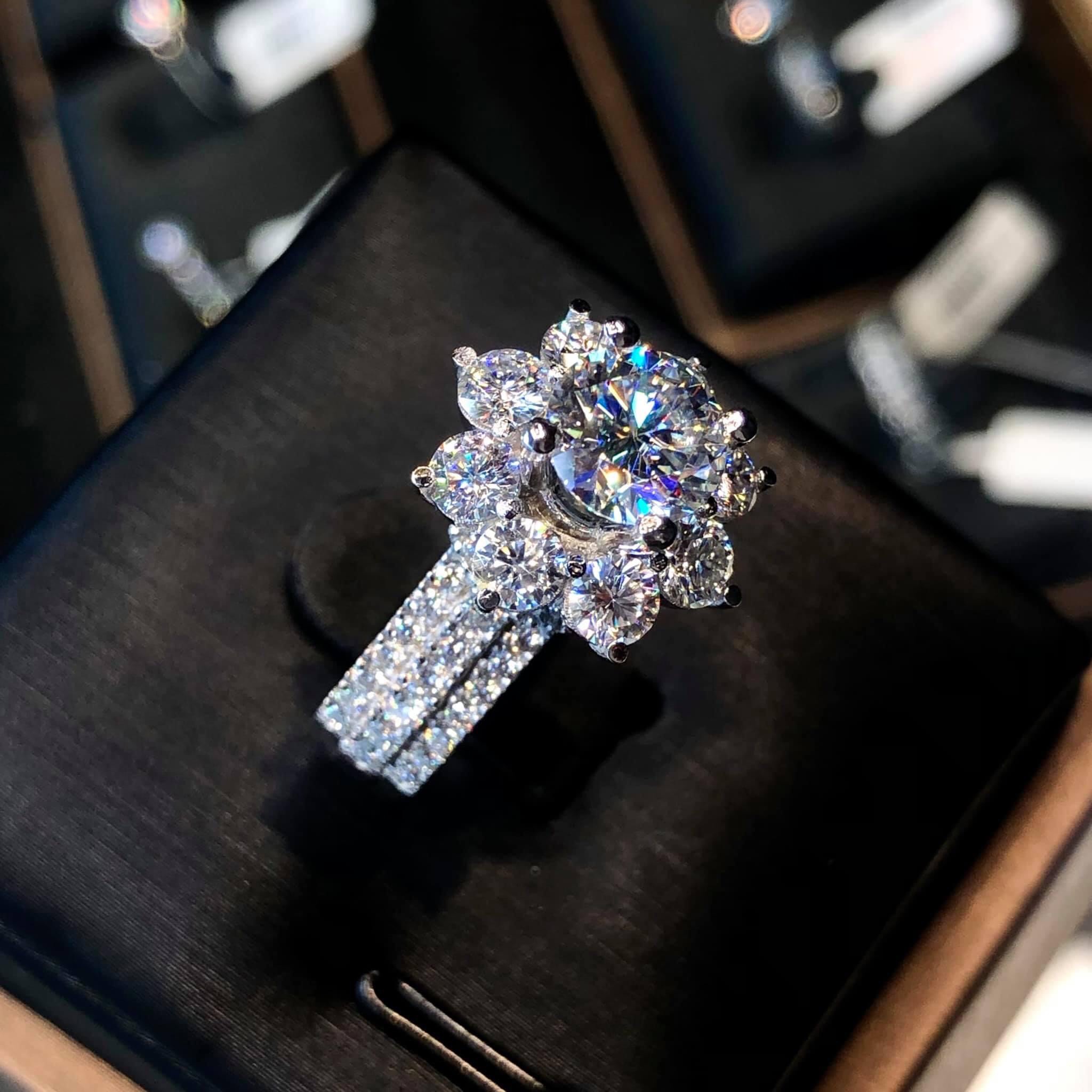 Gado n044 luxury flower rings 24k 18K gold color fashion women rings gold bijoux-Gado n044 jewelry