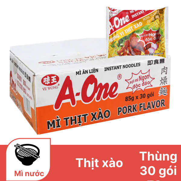 TH 30 GÓI MÌ A ONE VỊ THỊT XÀO 85GR - 06734
