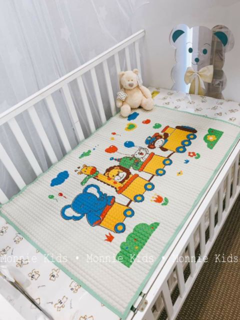 CHIẾU CAO SU Chống Thấm Cho Trẻ Sơ Sinh 60x90 cm