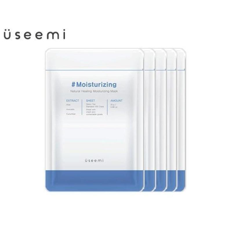Combo 5 mặt nạ dưỡng ẩm chuyên sâu giúp da căng mịn Useemi Natural Healing Moisturizing. Mặt nạ chiết xuất thiên nhiên phù hợp với mọi loại da giúp làn da căng bóng, mịn màng. Mặt nạ Useemi hàng chính hãng, chất lượng cao