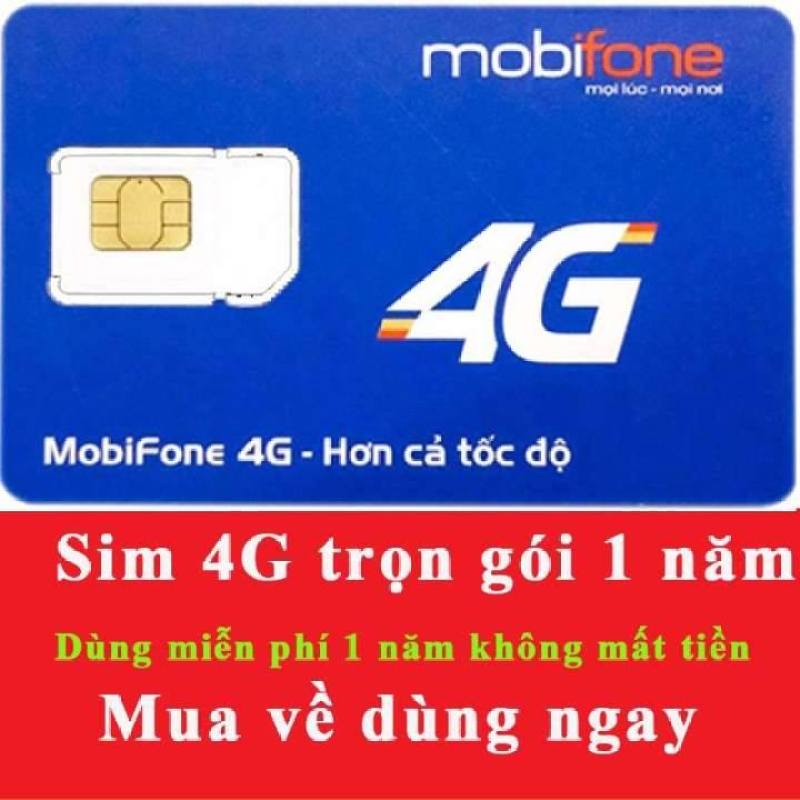 Sim 4G Mobifone Trọn Gói 1 Năm khong can nap tien