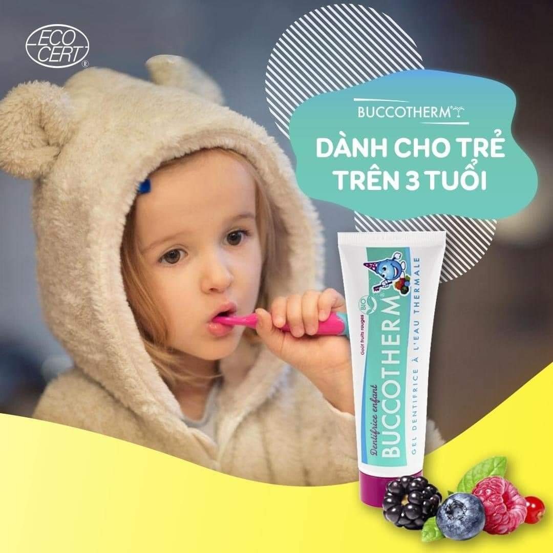 Kem đánh răng hữu cơ  cho bé Buccotherm Baby Toothpaste 50ml