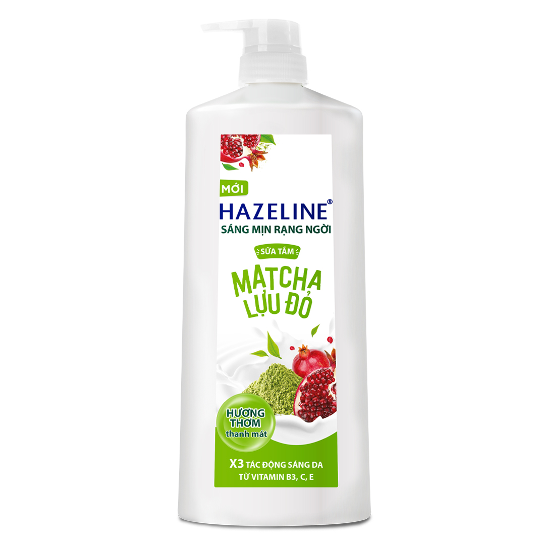 Sữa Tắm Dưỡng Sáng Da Hazeline Matcha & Lựu Đỏ (1.2kg)