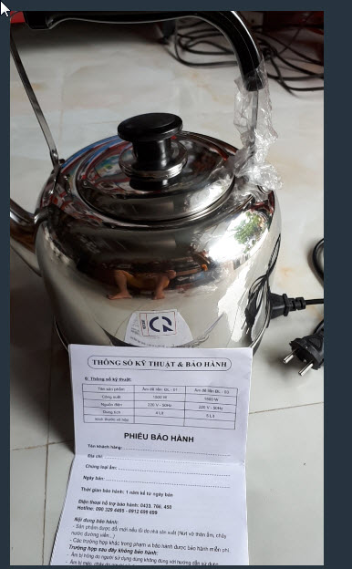 Ấm đun nước siêu tốc ĐẠT TƯỜNG 5lit sủi tự ngắt - adnstd5l