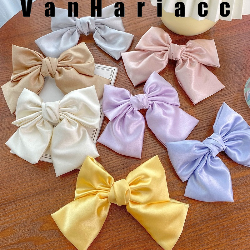 Korean Style High Quality Satin Bow Hair Clip