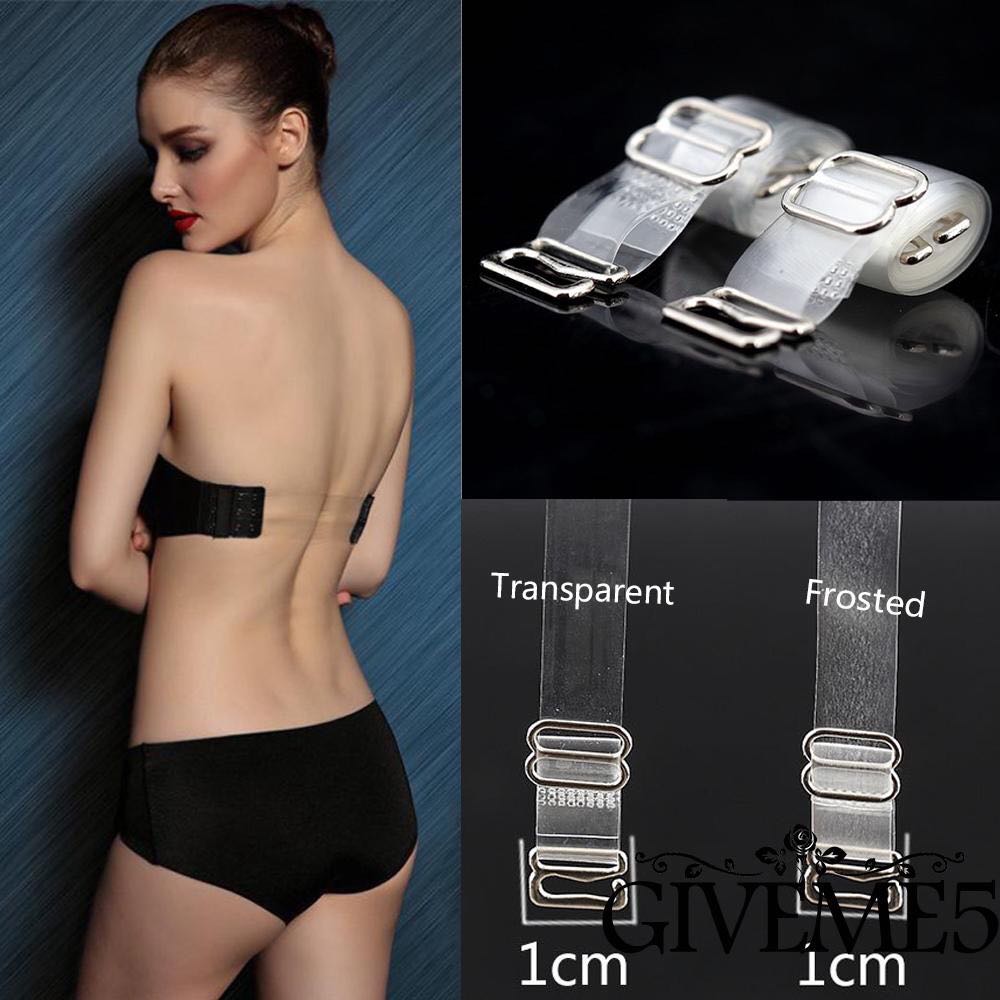 Dây quai áo ngực sợi phở trong suốt, có khóa bằng kim loại tiện dụng giá siêu rẻ