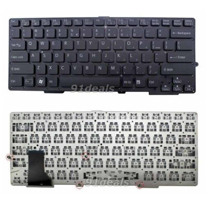Bàn phím laptop Sony Vaio svs13 svs-13 svs 13 series keyboard đen/bạc sản phẩm tốt chất lượng cao cam kết như hình độ bền cao