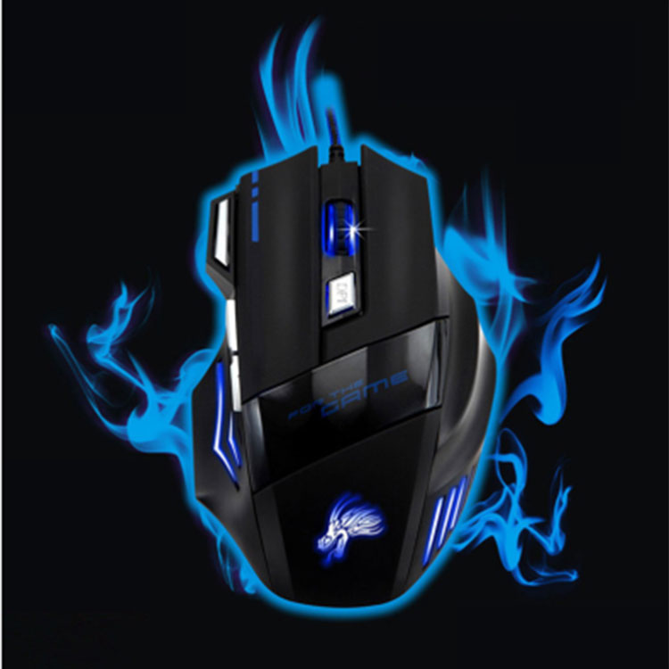 Chuột Chơi Game 5500DPI Chuột Quang USB  Game Thủ Chuột máy tính + Tặng miếng lót chuột Logitech tiện lợi