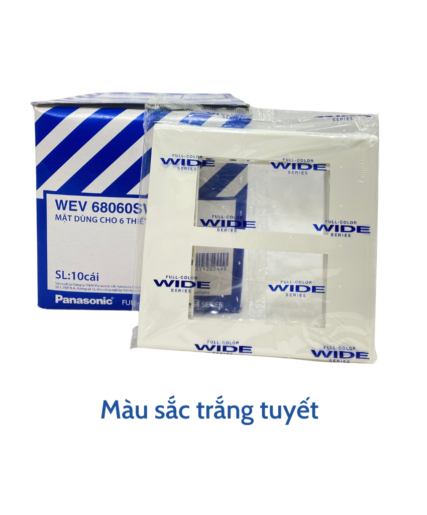 Mặt Dùng Cho 1 Thiết Bị, 2 Thiết Bị, 3 Thiết Bị, 4 Thiết Bị, hoặc 6 Thiết Bị - WIDE PANASONIC