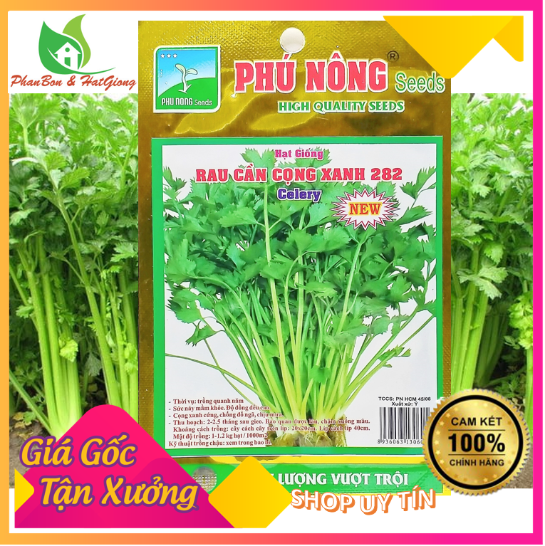 Hạt Giống Rau Cần Tây [ Cần Cọng Xanh] 5Gr Phú Nông Seeds | Shop Phân Bón, Hạt Giống Rau Củ Quả, Xơ Dừa, Mùn Dừa, Đất Sạch Trồng Rau Sạch Tp. Hồ Chí Minh