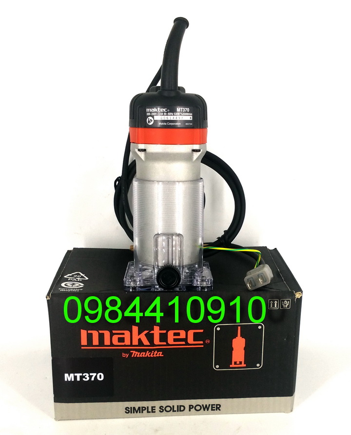 MÁY ĐÁNH CẠNH, MÁY PHAY MAKTEC MT370 CỐT 6.35MM HÀNG CHÍNH HÃNG
