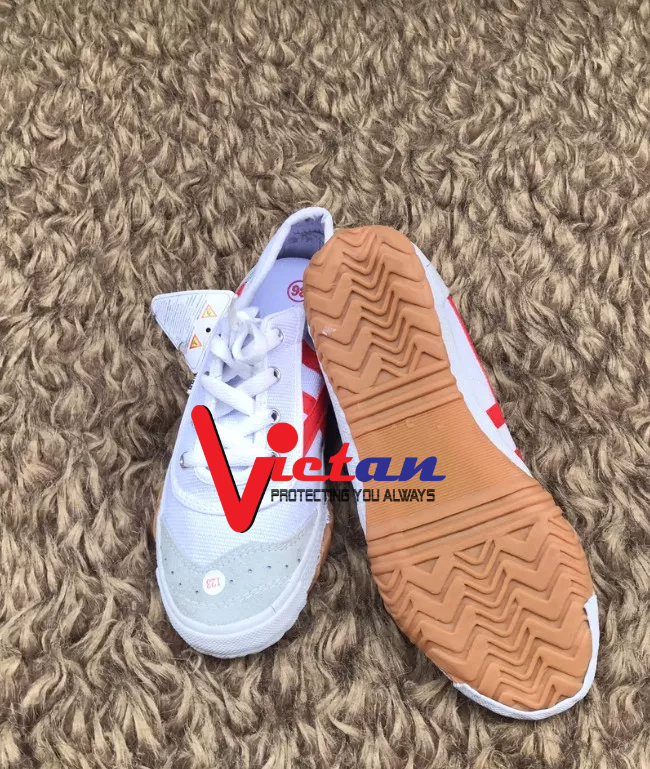 Giày bata Bình Minh Trắng Viền Đỏ