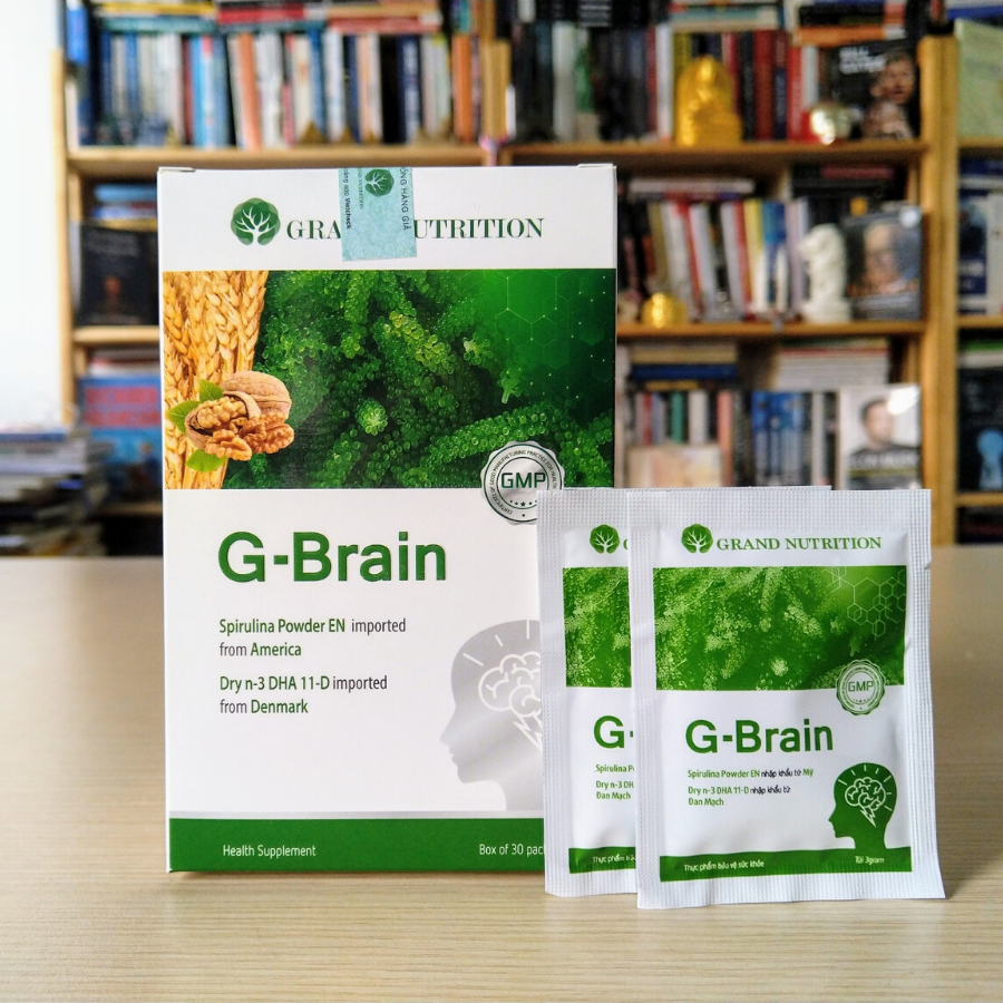 CỐM TRÍ NÃO G BRAIN (CỐM TĂNG TRƯỞNG TRÍ NÃO GBRAIN) G-Brain (HỘP 30 GÓI)- Tâm Đức 1