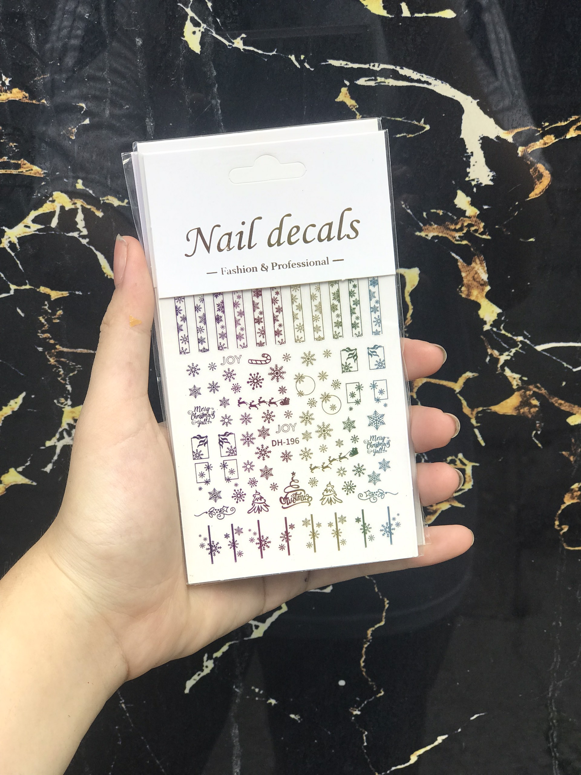 Nail sticker Noel dán móng tay - Chân