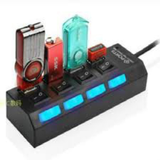 Hub chia cổng USB thành 4 cổng có công tắc -DC308