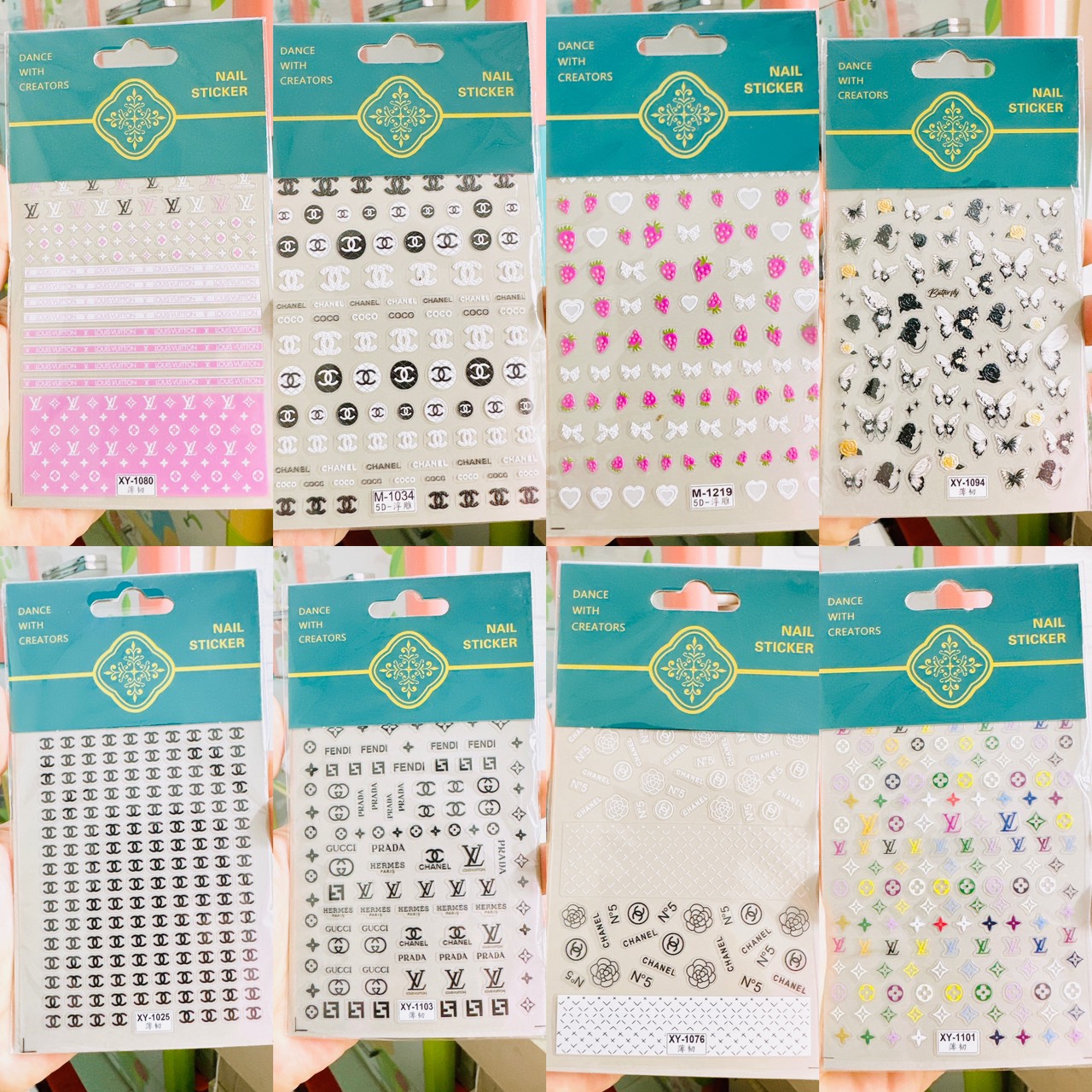 (hàng mới về ) Stick 5d, stick lụa thương hiệu dành cho Nail
