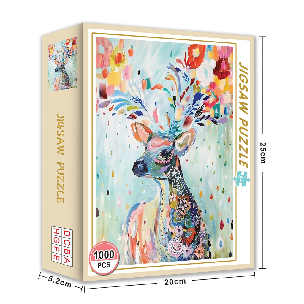 [Hoàn tiền 10%][Hoàn tiền 6%]Bộ Tranh Ghép Xếp Hình 1000 Pcs Jigsaw Puzzle (Tranh ghép 70*50cm) Bản Thú Vị Cao Cấp