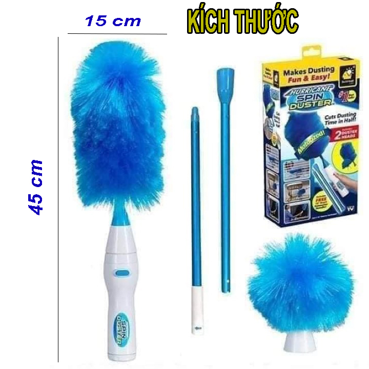 Chổi Spin DUSTER tích điện lau bụi đa năng thông minh