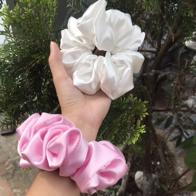 Dây cột tóc lụa phong cách hàn quốc