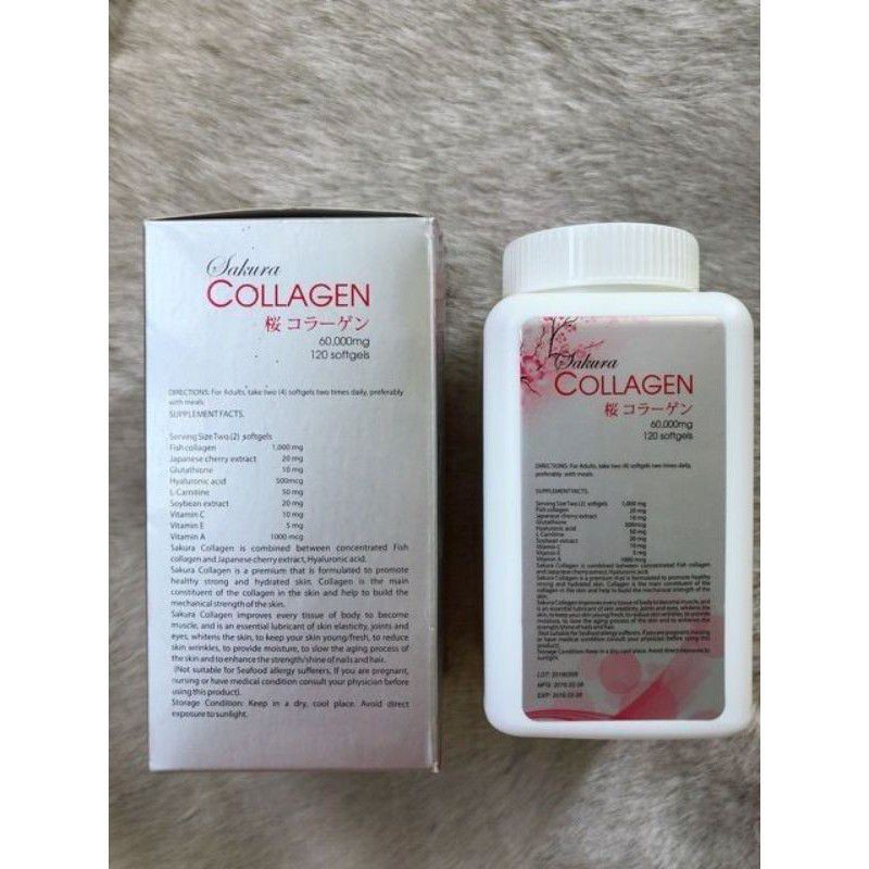 Viên uống collagen sakura Nhật Bản 120 viên