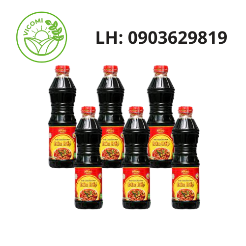 ( Lốc 6 chai )Nước tương Đầu Bếp Đỏ Mekong 500ml