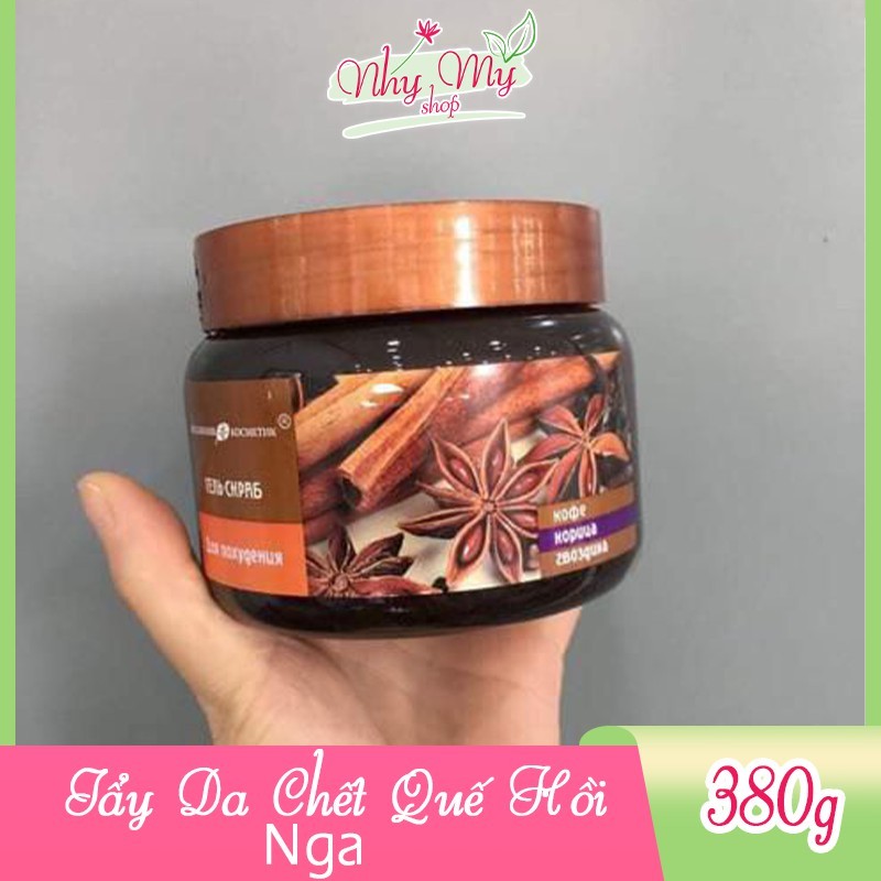 Tẩy da chết body Nga chiết xuất từ quế hồi cafe 380g, sản phẩm tốt, chất lượng cao, cam kết như hình cao cấp