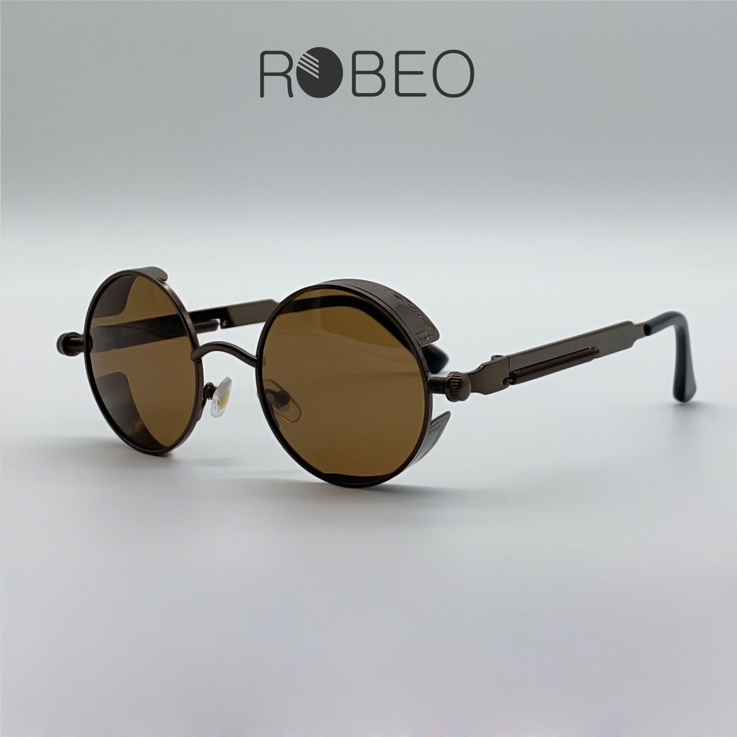 Kính mát tròn ROBEO R0400, phong cách Retro cá tính - Fullbox
