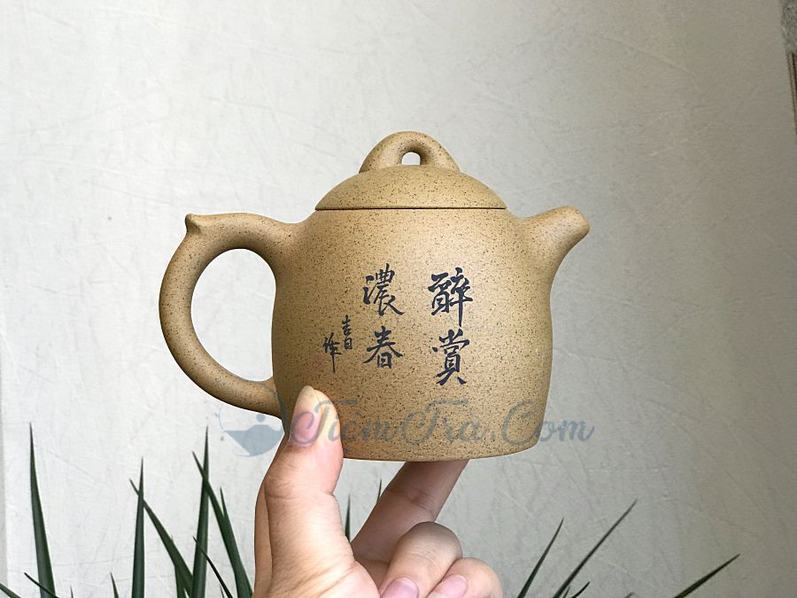 Ấm Tử Sa Tần Quyền Ông Cháu 330ml