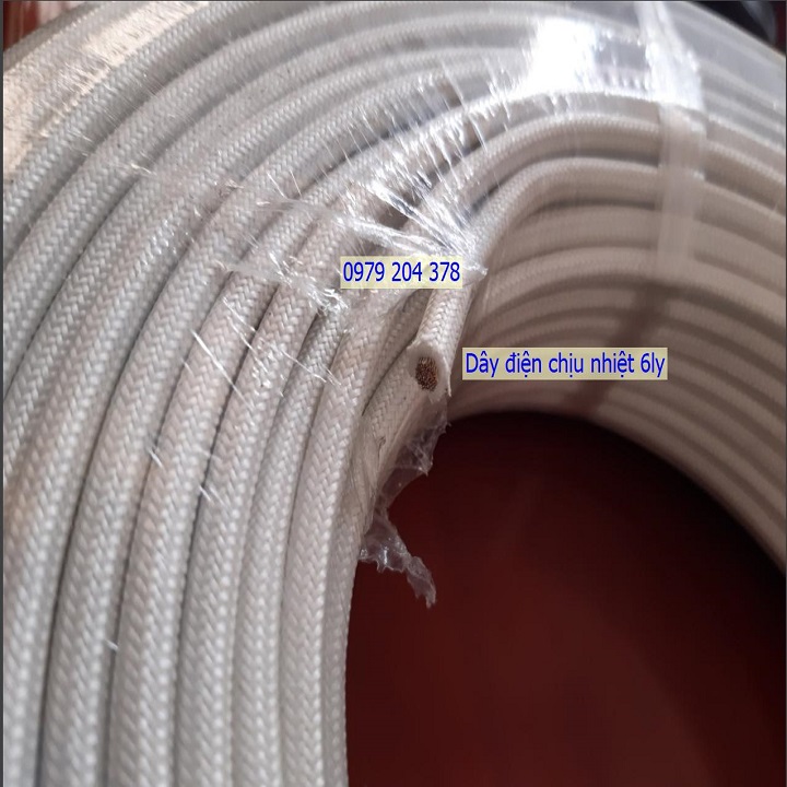 [HCM]Dây điện chịu nhiệt 6ly-10m/cuộn